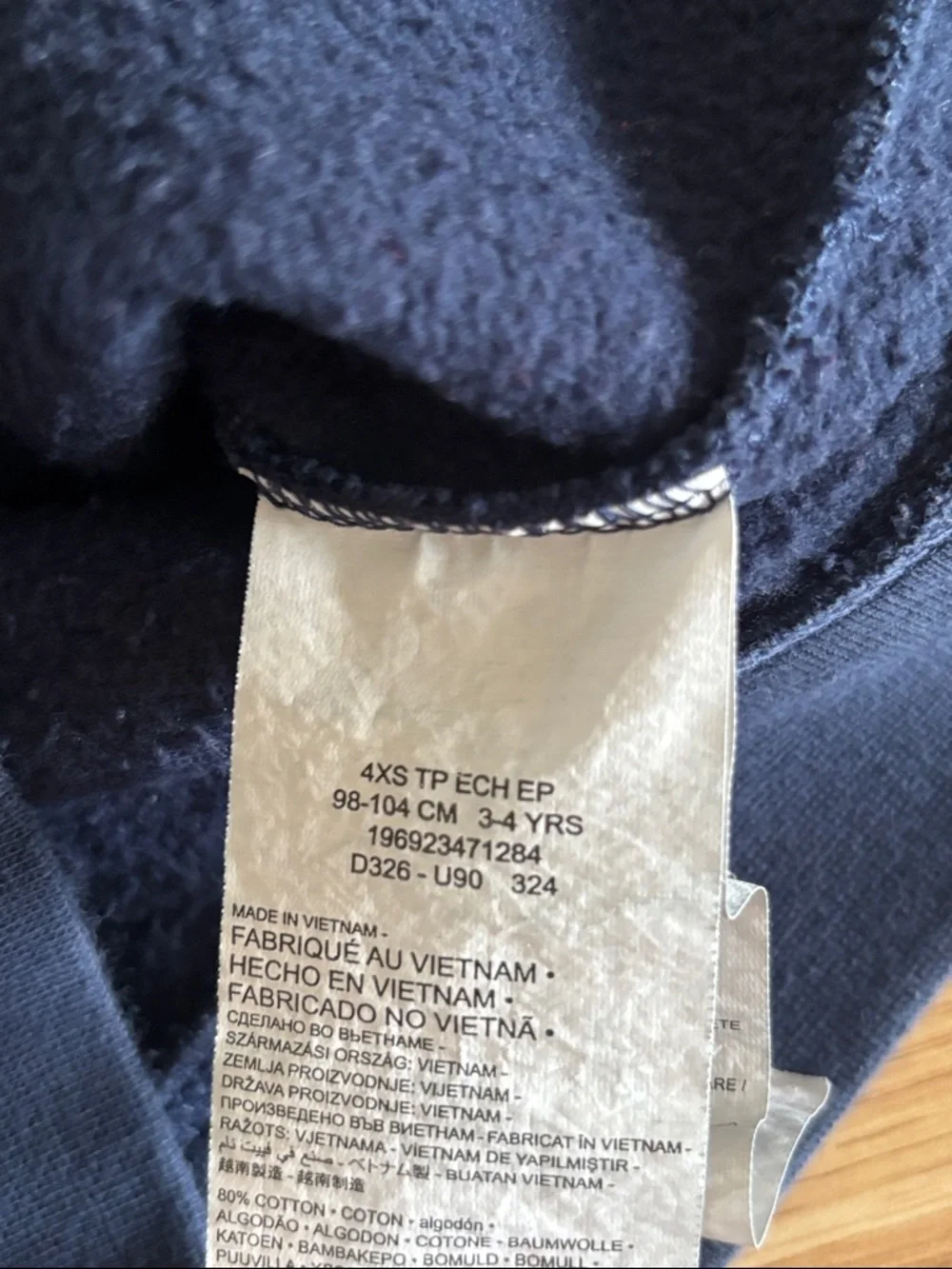 Nike‎ Jordan Navy Blue Hoodie with White Jumpman
